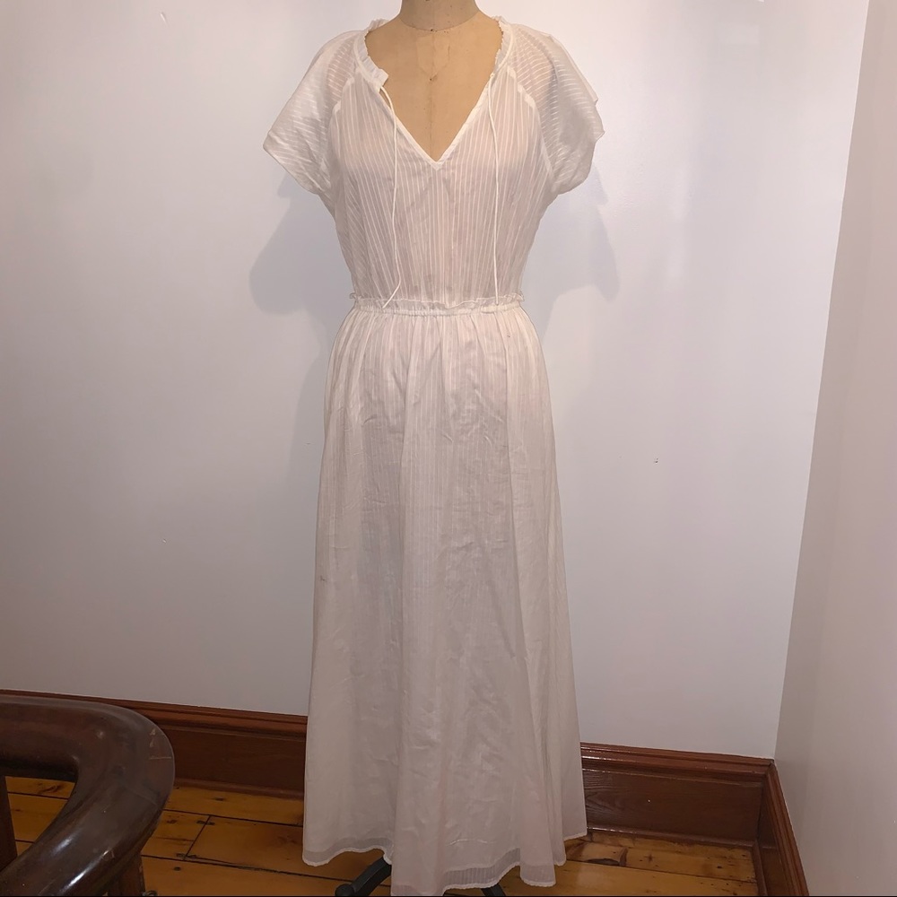 Michael Stars White Short Sleeve Maxi Dress M
